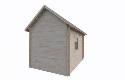 Dom drewniany - DNIEPR 290x460 18 m2 (15,7 m2 + zadaszenie)