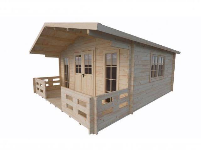 Dom drewniany - CYPR II 500x590 29,5 m2