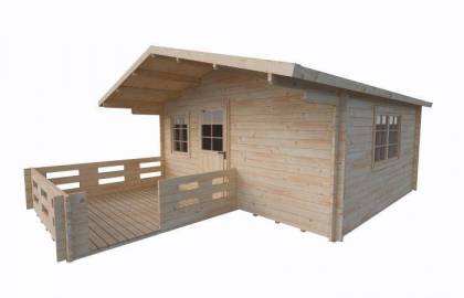 Domek drewniany - KACPER III 500x740 30m2