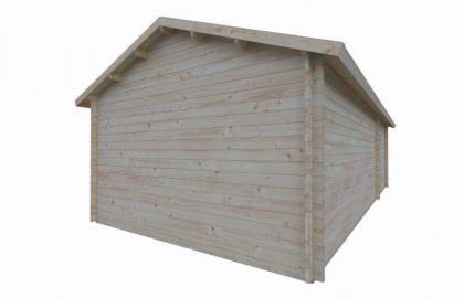 Domek drewniany - BERNARD 415x836 34,7 m2 (22,5 m2+wiata)