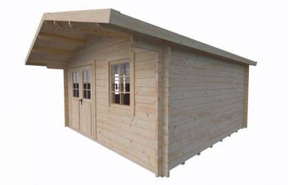 Domek drewniany - EKO 44 404x404 16,3 m2
