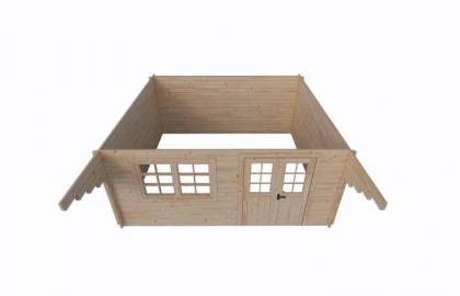 Dom drewniany - KEROS C 500x445 22,3 m2