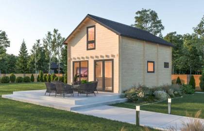Dom drewniany - GOZO 700x500 70 m2
