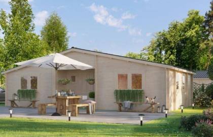 Dom drewniany – TAMPA A 1050x595 62,5 m2