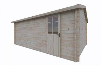 Garaż drewniany - EKO 148 380x560 21,3 m2