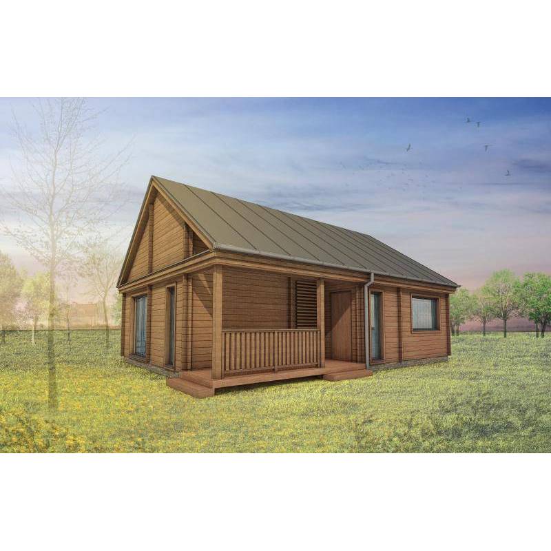 Dom drewniany - MAGNOLIA 1012x757 76,6 m2