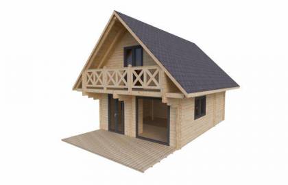 Dom drewniany - MAJORKA 950x520 95 m2