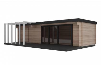 Dom drewniany - KOSTKA I 1040x590 61,4 m2