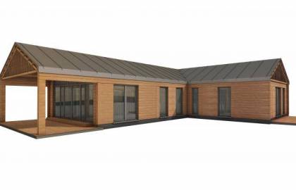 Dom drewniany - IBANEZ 1740x1200 160 m2