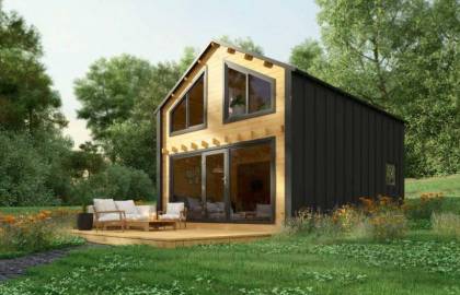 Dom drewniany - Fuga 500x700 70 m2