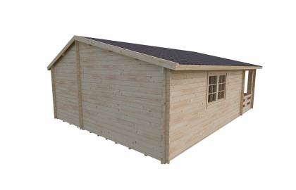 Dom drewniany - CHABER II 600x800 45,2 m2 (33,6m2+taras)