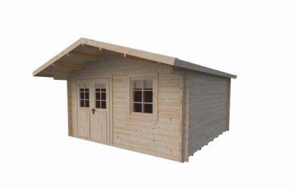 Domek drewniany - JUKA 44 404x404 16,3 m2