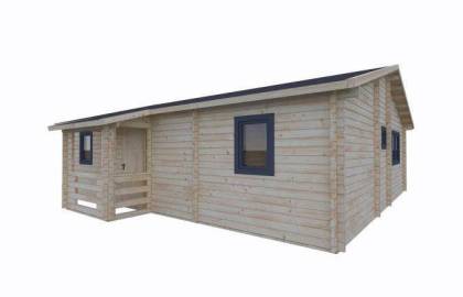 Dom drewniany - LENTO 797X897+ ganek 73,5 m2