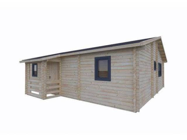 Dom drewniany - LENTO 797X897+ ganek 73,5 m2