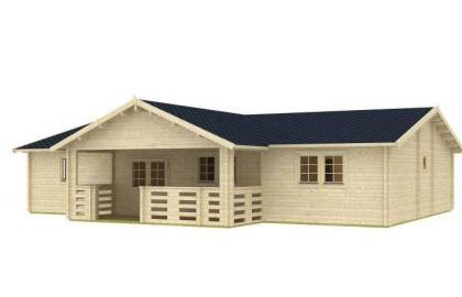 Dom drewniany – TENOR 1358x887+ganek 131,7 m2