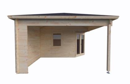 Domek Drewniany - PAROS 676 x 400 27 m2