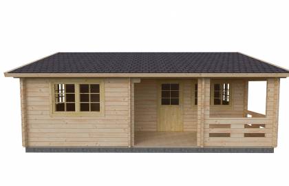 Dom drewniany - BIEGUS C 595x780 46,4 m2