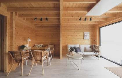 Dom drewniany - Fuga II 500x700 70 m2