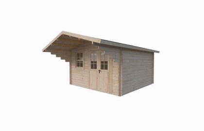 Dom drewniany - EVANS B 380x380 14,4 m2