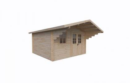 Dom drewniany - ORLIK B 380x380 14,4 m2